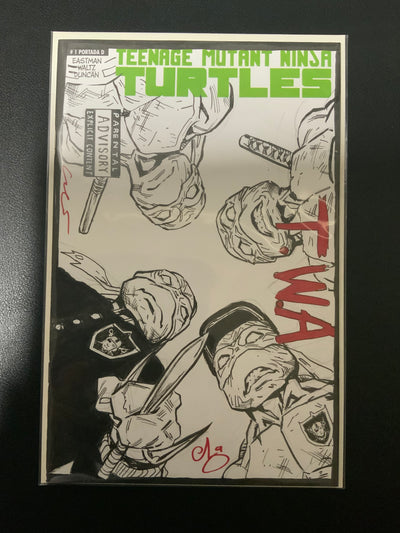 TMNT NWA Original Art Commission By Esau & Isaac Escorza