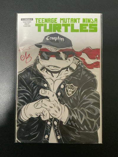 TMNT Eazy-E Raphael Original Art Commission By Esau & Isaac Escorza