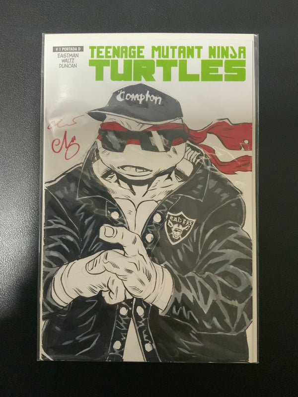 TMNT Eazy-E Raphael Original Art Commission By Esau & Isaac Escorza